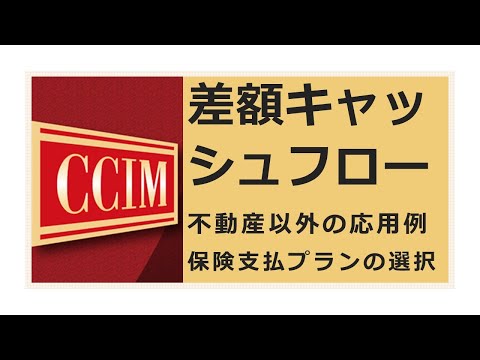 差額キャッシュフローの不動産以外の応用例：保険支払いプランの選択