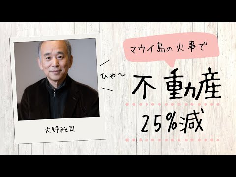 マウイの火事で不動産価格25％減